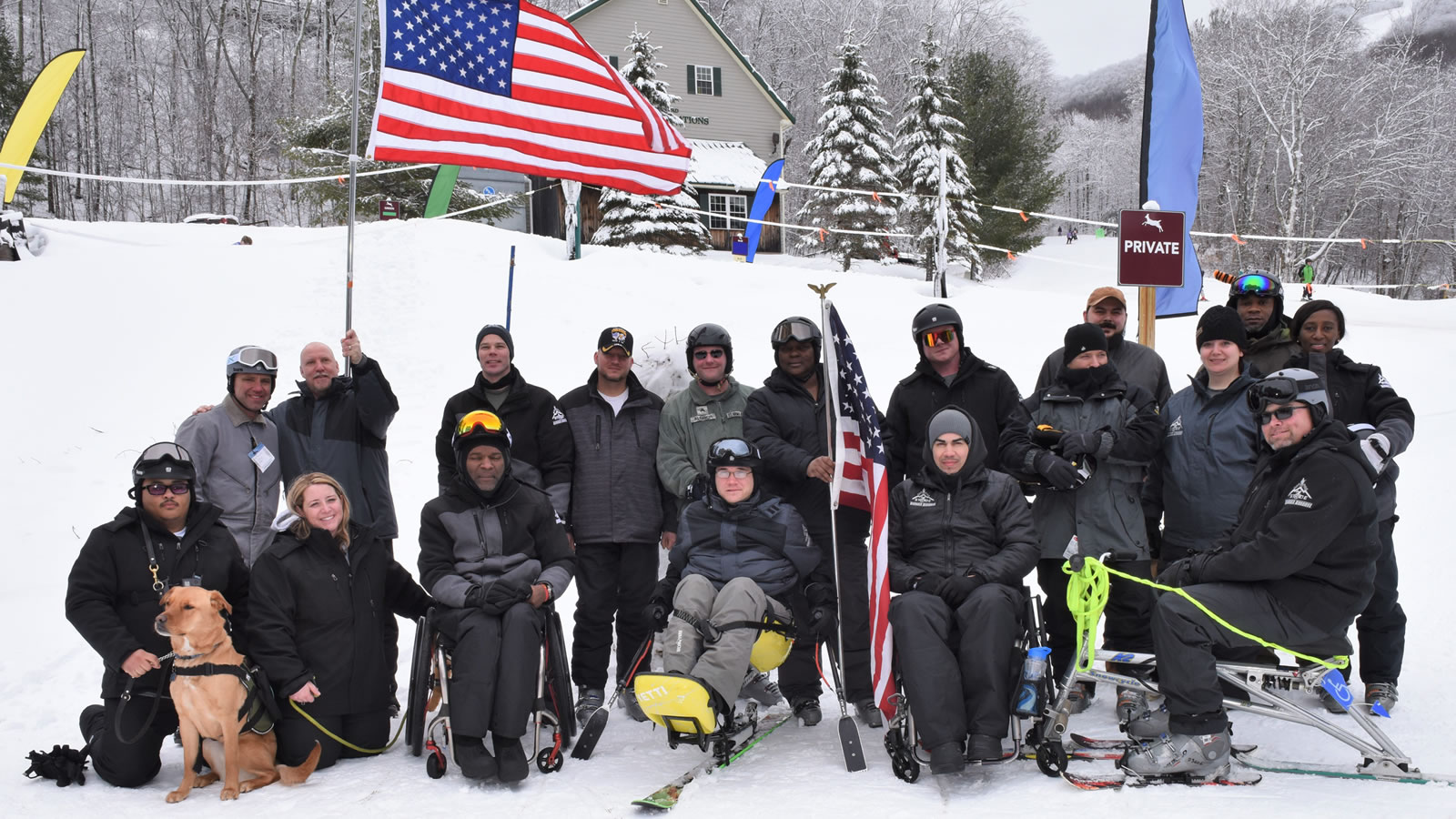 Wounded Warriors group photo