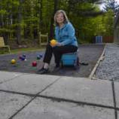 Mary Ellen Whitney at Bocce