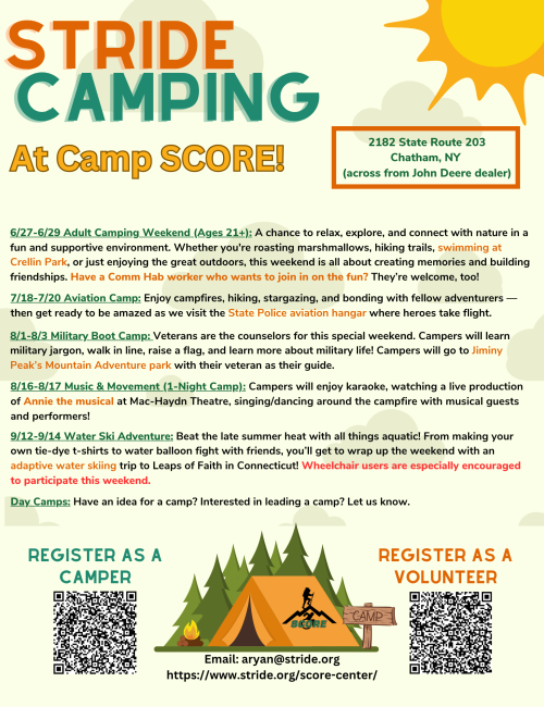 Volunteer for Camping at SCORE